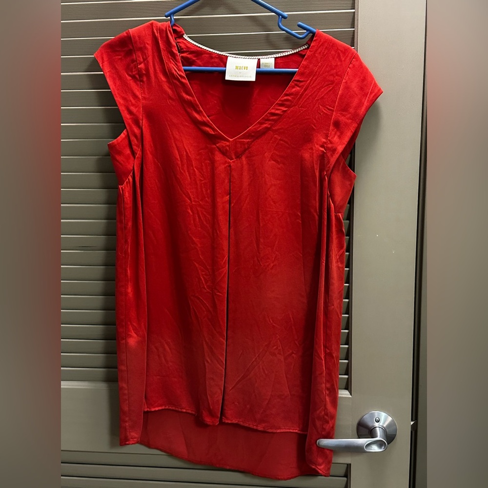 Anthropologie orange tunic